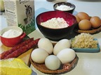Cách làm bánh bông lan cuộn trứng muối cực ngon