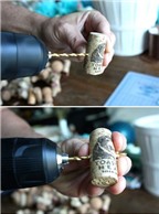 Cách làm dây trang trí từ nút chai