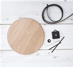 Cách làm đồng hồ gỗ siêu tối giản từ chiếc thớt