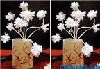 Cách làm hoa đào bằng giấy trắng đơn giản mà đẹp