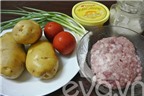 Cách làm khoai tây xào thịt băm cực ngon