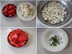 Cách làm súp lơ xào cà chua cho người ăn chay