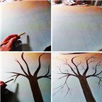 Cách làm tranh cây độc đáo từ những chiếc cúc