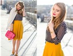 Gợi ý 3 cách mix chân váy midi sành điệu cho tiết trời mùa thu