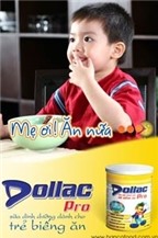 Dollac Pro, sữa cho trẻ biếng ăn