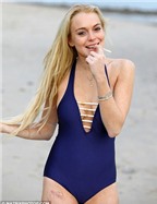 Lindsay Lohan khoe cơ thể sứt sẹo
