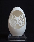 Nghệ thuật khắc vỏ trứng độc đáo