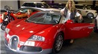 Siêu mẫu nước Anh sơn hồng Bugatti Veyron