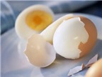 Không nên ngâm trứng luộc trong nước lã