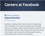 Kĩ sư dữ liệu tại Facebook cần những kĩ năng gì?
