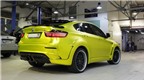 BMW X6M phủ màu crom vàng