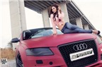 Kiều nữ quyến rũ Audi A4 nhuốm màu độc