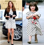 Kate Middleton và Suri Cruise 'đụng phong cách'