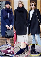 Blogger nổi tiếng khoe tài phối áo khoác với 3 kiểu giày
