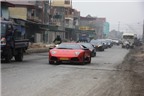 Cận cảnh siêu xe Lamborghini “bò” trên quốc lộ 18A