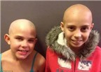Cảm phục bé gái 9 tuổi cạo trọc đầu để động viên bạn ung thư