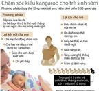 Chăm sóc kiểu kangaroo cho trẻ sinh non