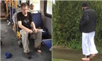 Hành khách tốt bụng nhường giày cho người đàn ông đi chân trần trên xe buýt