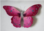 Nghệ thuật thêu bướm khổng lồ của nghệ sỹ Nhật