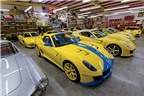 Bên trong Garage toàn siêu xe Ferrari màu vàng
