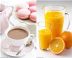 Trà xanh và nước cam giúp giảm nguy cơ mắc ung thu buồng trứng ở nữ
