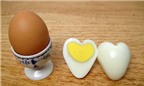 Cách làm trứng luộc hình trái tim cực dễ