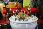 [Photo] Độc đáo thú chơi linh chi bonsai bạc triệu ngày Tết