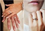 Cách đeo nhẫn cưới và nhẫn đính hôn cùng lúc
