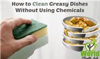 Cách làm sạch bát đĩa dính dầu mỡ mà không sử dụng hóa chất