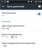 Quản lý mật khẩu trình duyệt Chrome trên Android