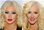 Kinh ngạc với gương mặt khác lạ của Christina Aguilera