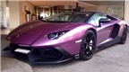 Siêu xe Lamborghini Aventador màu tím độc đáo của ông chủ Ả-Rập