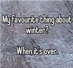 Câu nói tiếng Anh hài hước về mùa đông