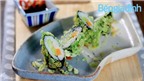 Món chay: Sushi cốm xanh chả lụa chay