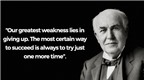 Học tiếng Anh qua những câu nói bất hủ của Thomas A. Edison